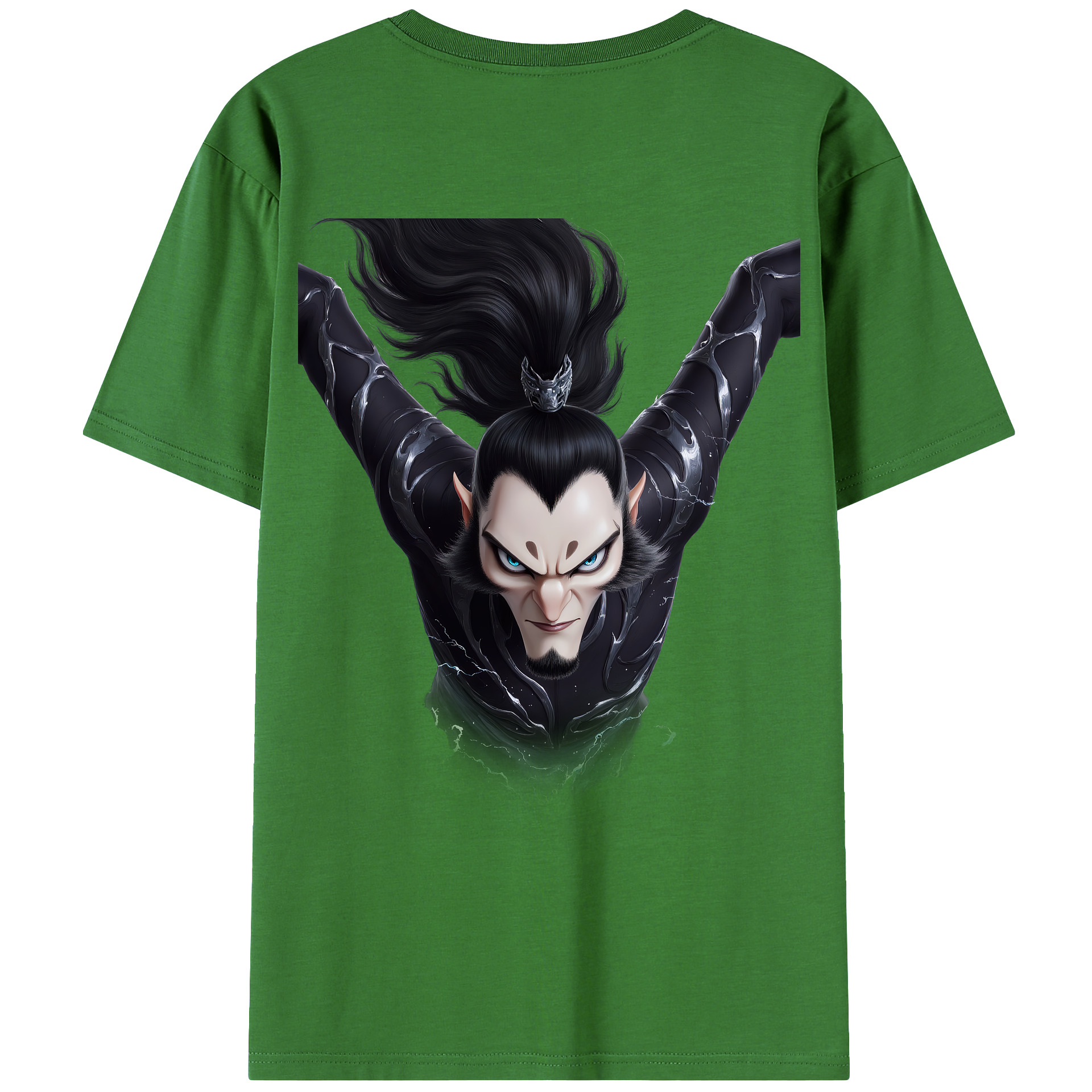 （画像用） Ne Zha 2 ナタ 魔童の大暴れ レディース半袖Tシャツ(バックプリント)